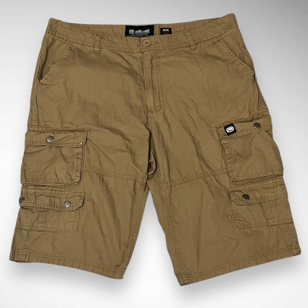 ECKO UNLIMITED Men's Brown Cargo Shorts Size 34 | EUC